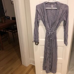 Luxurious lavender bath robe